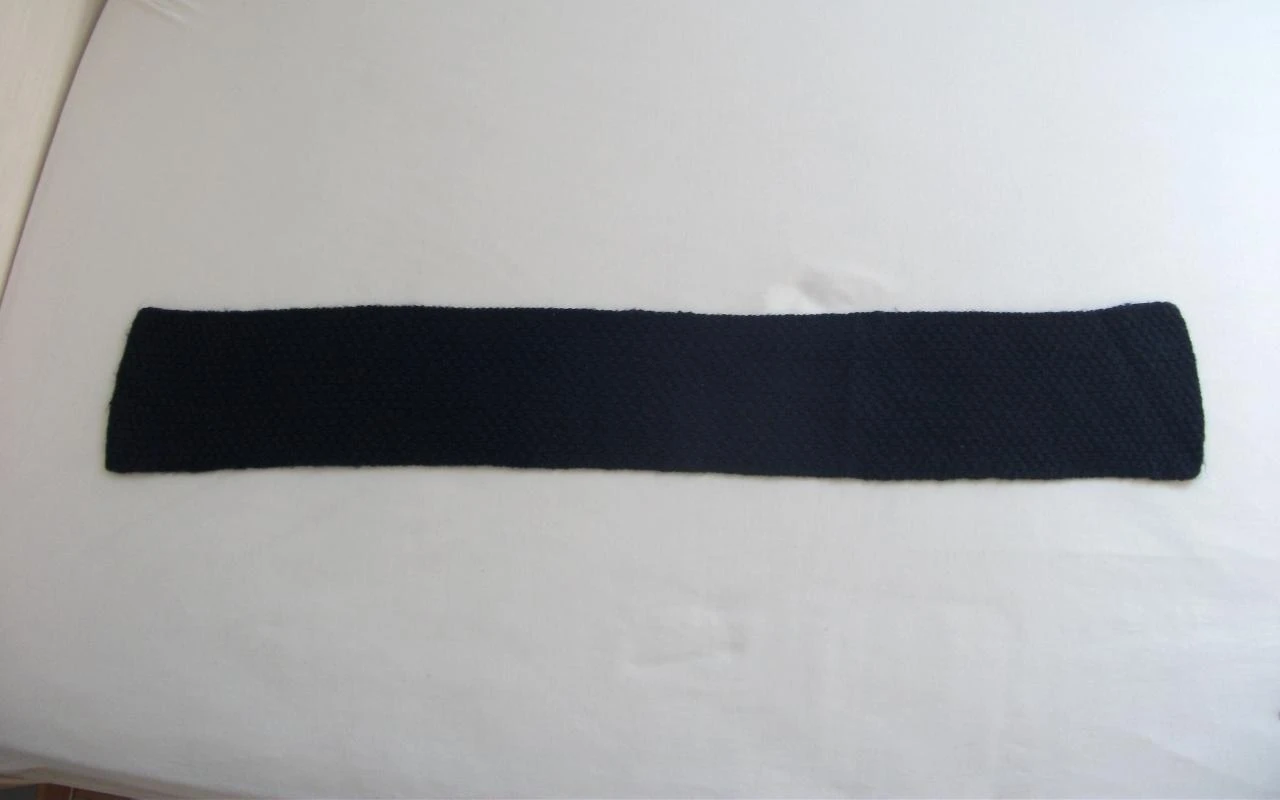 Marineblauwe gebreide sjaal voor kinderen – photo 2